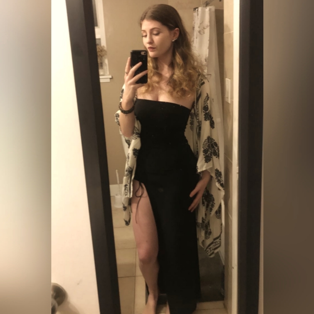 The black dress